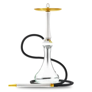 union sleek rest white hookah